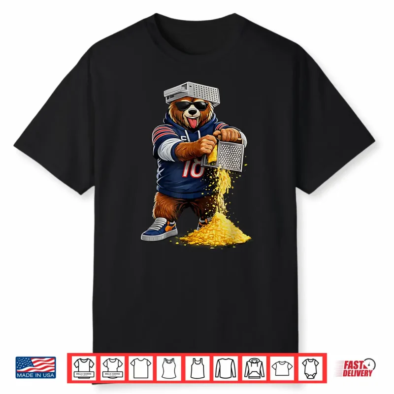 Bear With Cheese Grater Hat And Sunglasses Shirt