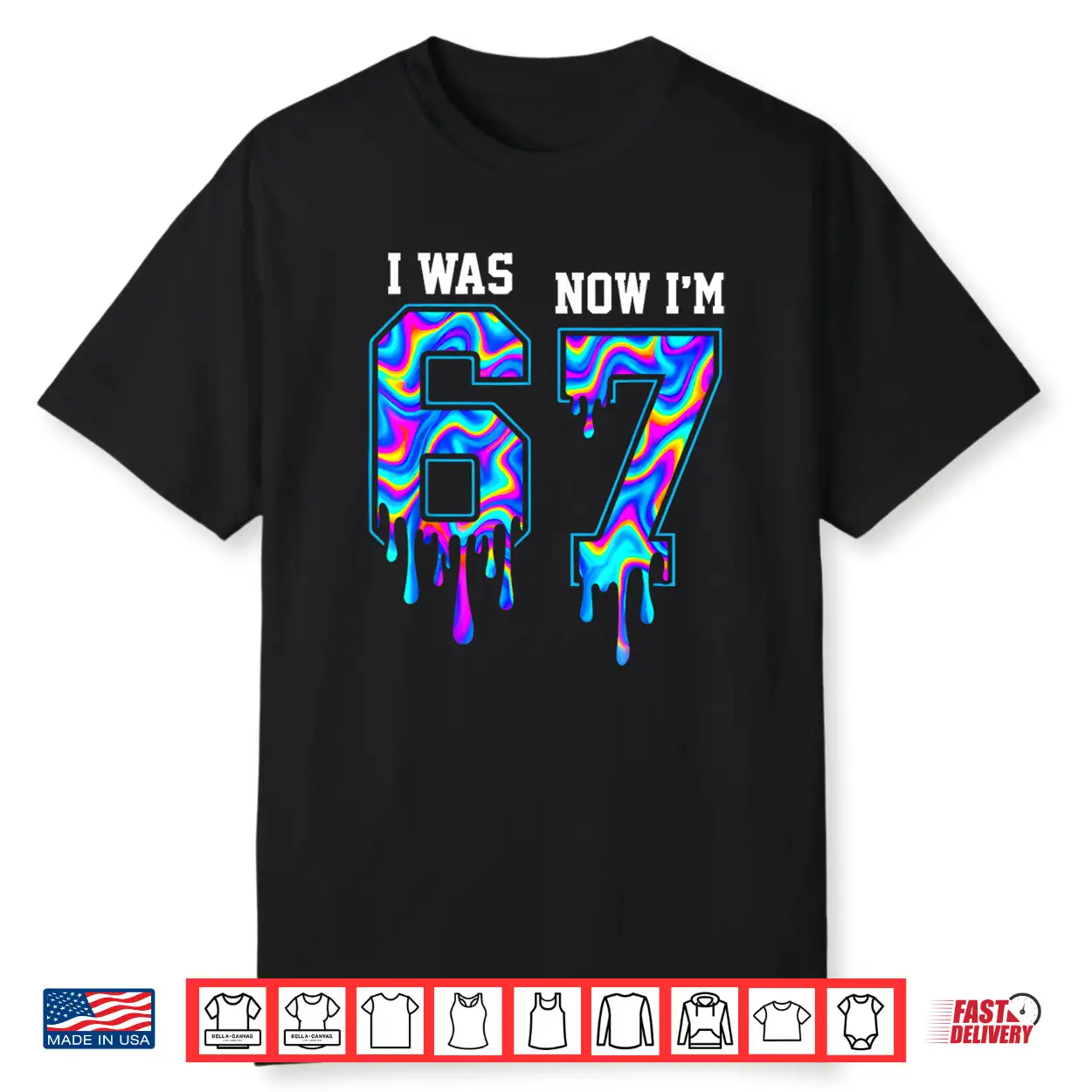 Blue Checkered I Was 6 Now I’M 7 Birthday Boy Bday Kids Shirt