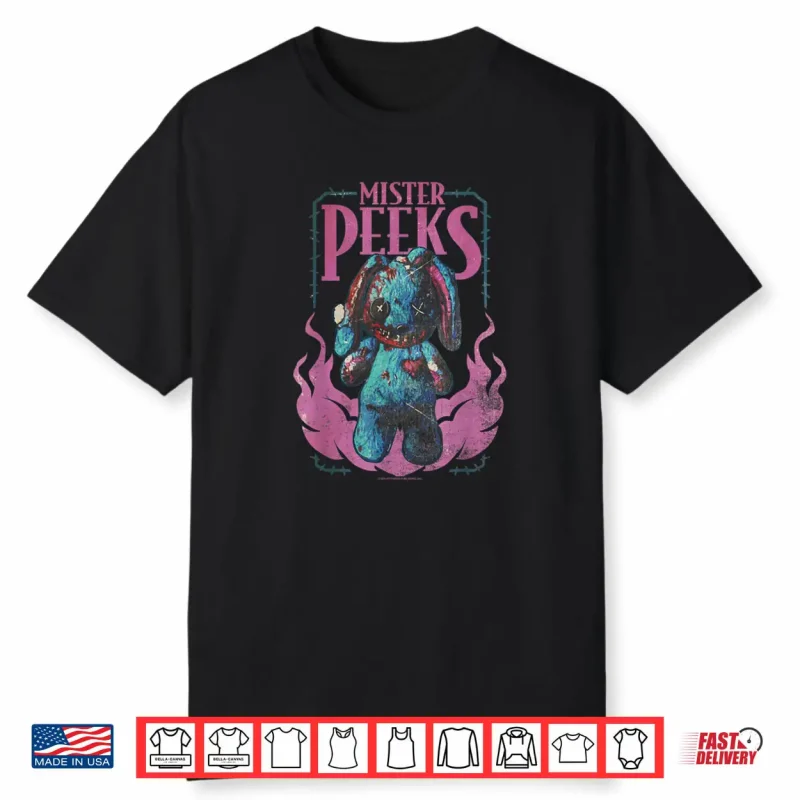 Call of Duty Mister Peeks Zombie Bunny Flames Video Game Shirt