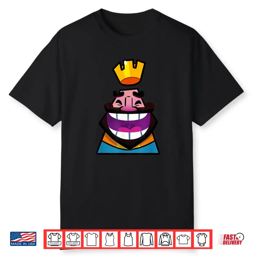 Clash Royale Laughing King Emote Mobile Game Emoji Shirt