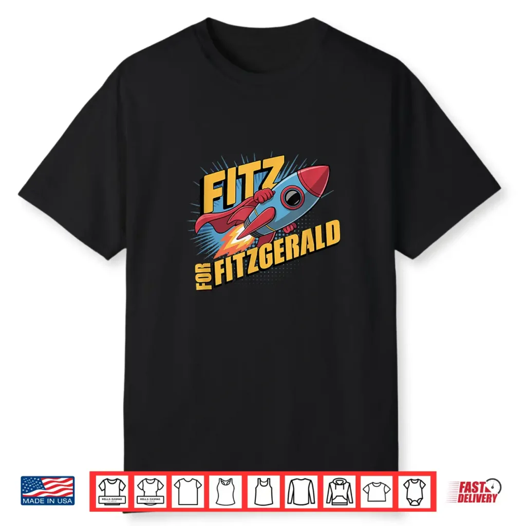 Custom Fitz For Fitzgerald Rocketship Shirt