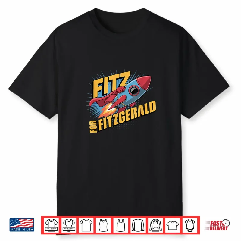 Custom Fitz For Fitzgerald Rocketship Shirt