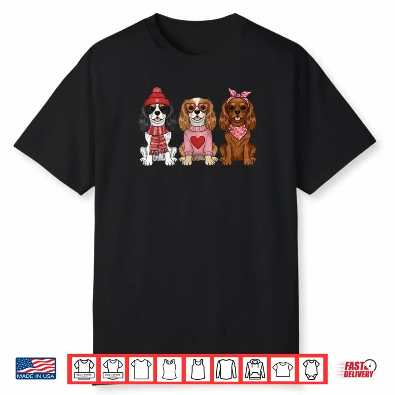 Cute Cavalier King Charles Spaniel Valentine Dog Shirt