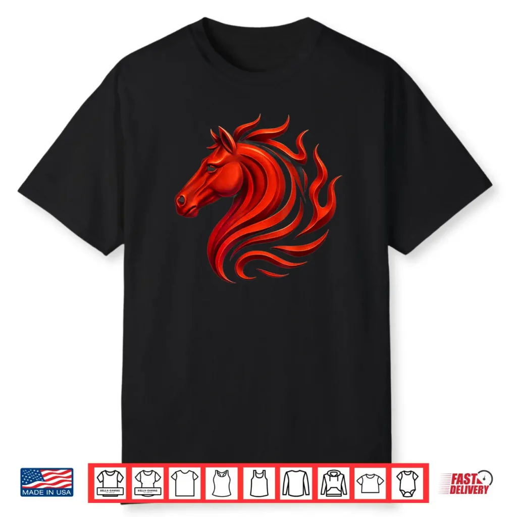 Fire Horse Chinese Zodiac Symbol 2026 Lunar New Year Shirt 1 Fire Horse Chinese Zodiac Symbol 2026 Lunar New Year Shirt