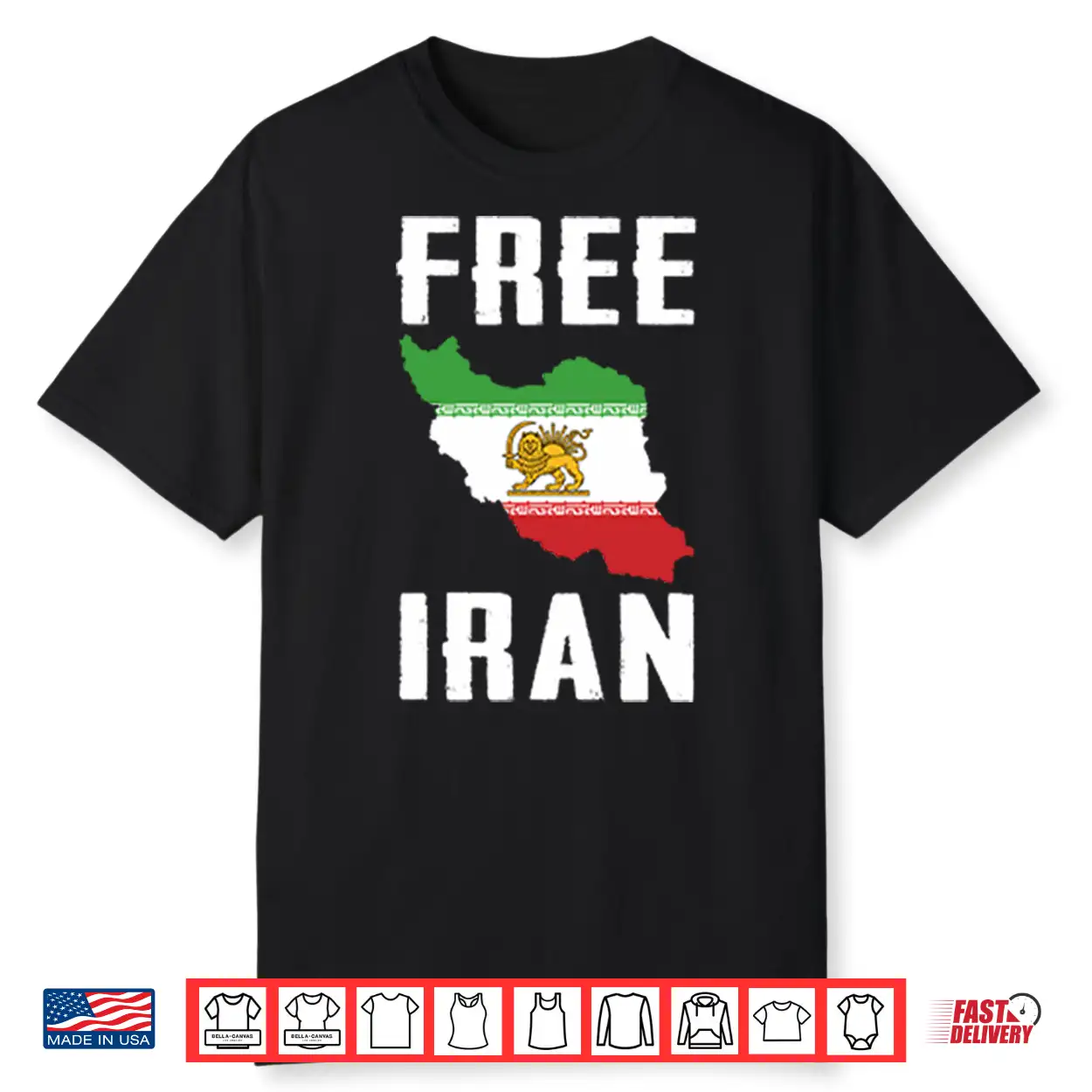 Free Iran Lion Symbol Shirt