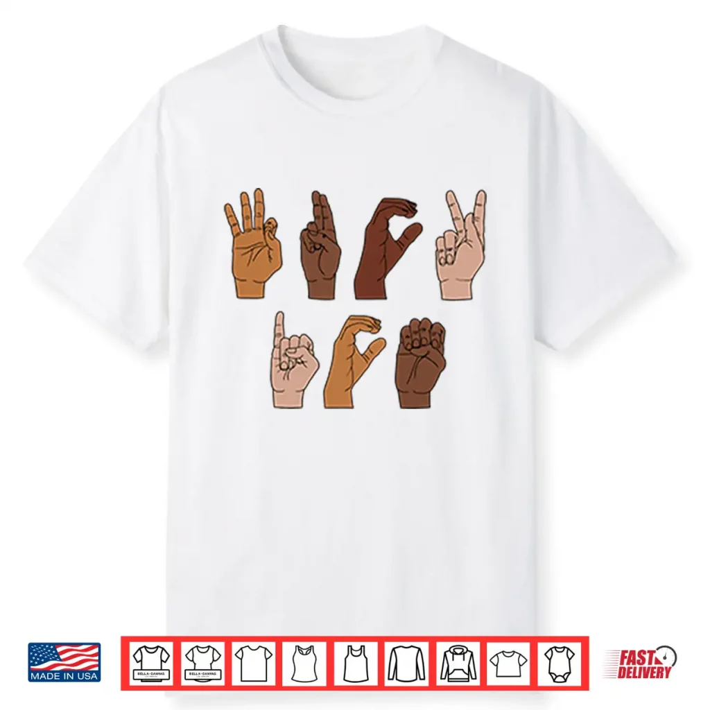 Fuck Ice Hand Sign Language Shirt