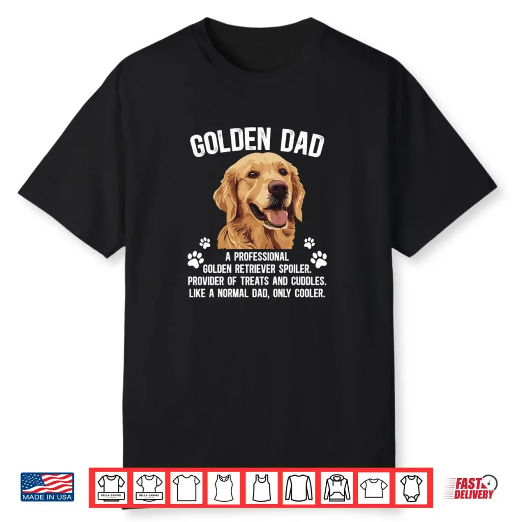 Golden Dad Definition Golden Retriever Dad Long Shirt