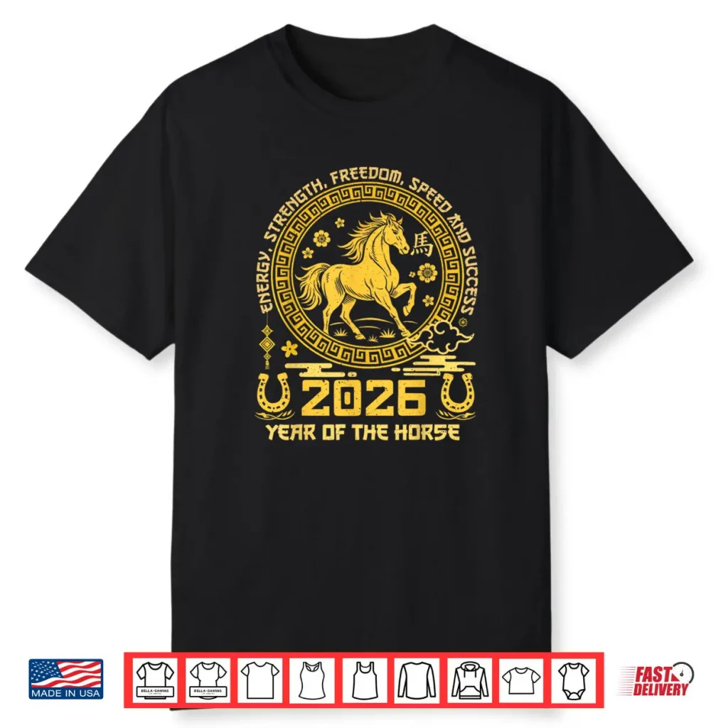 Happy Lunar Chinese New Year of The Horse 2026 Zodiac Shirt 1 Happy Lunar Chinese New Year of The Horse 2026 Zodiac Shirt