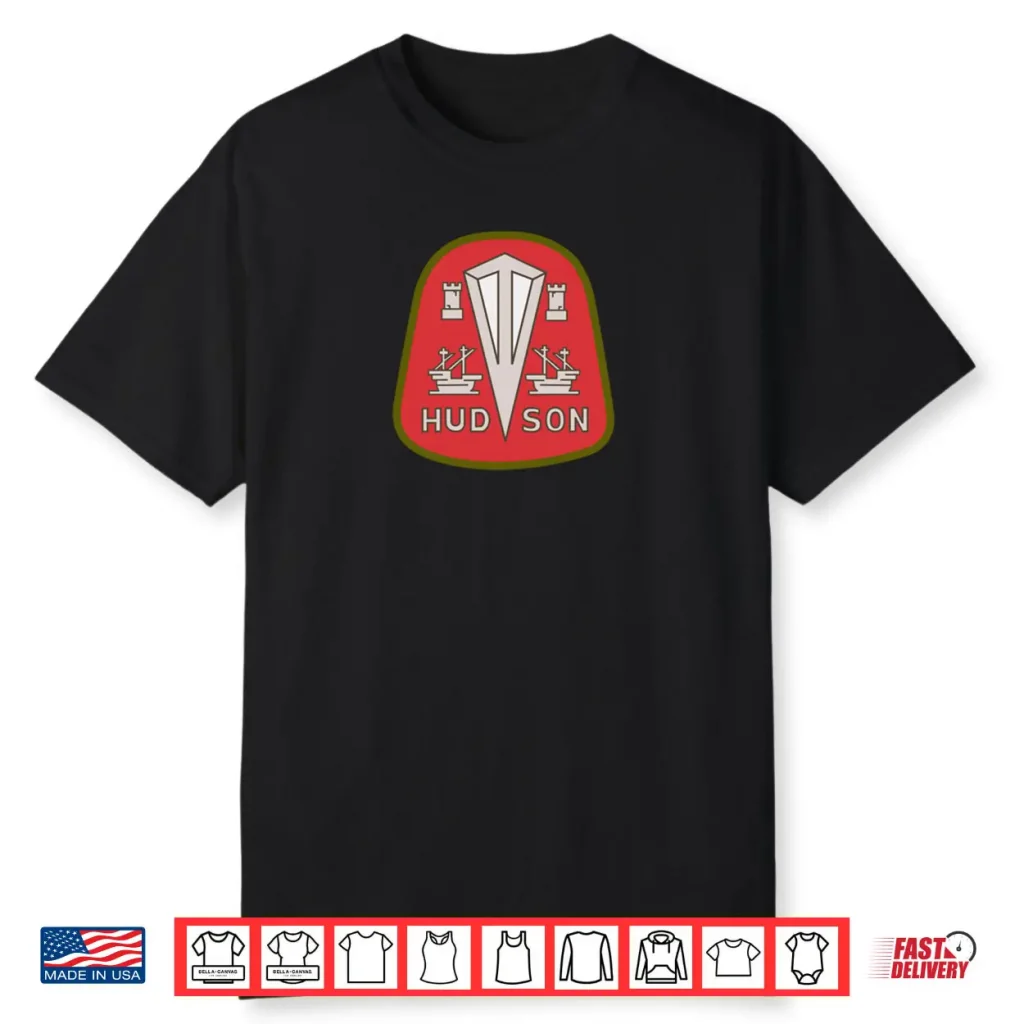Hudson Motor Car Vintage Auto Company Logo Symbol Badge Shirt