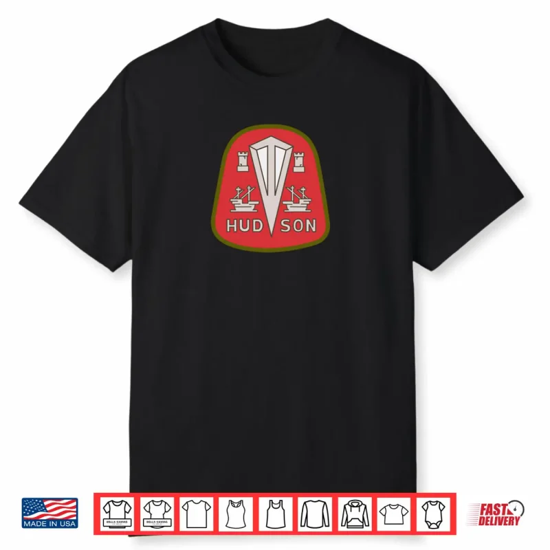 Hudson Motor Car Vintage Auto Company Logo Symbol Badge Shirt