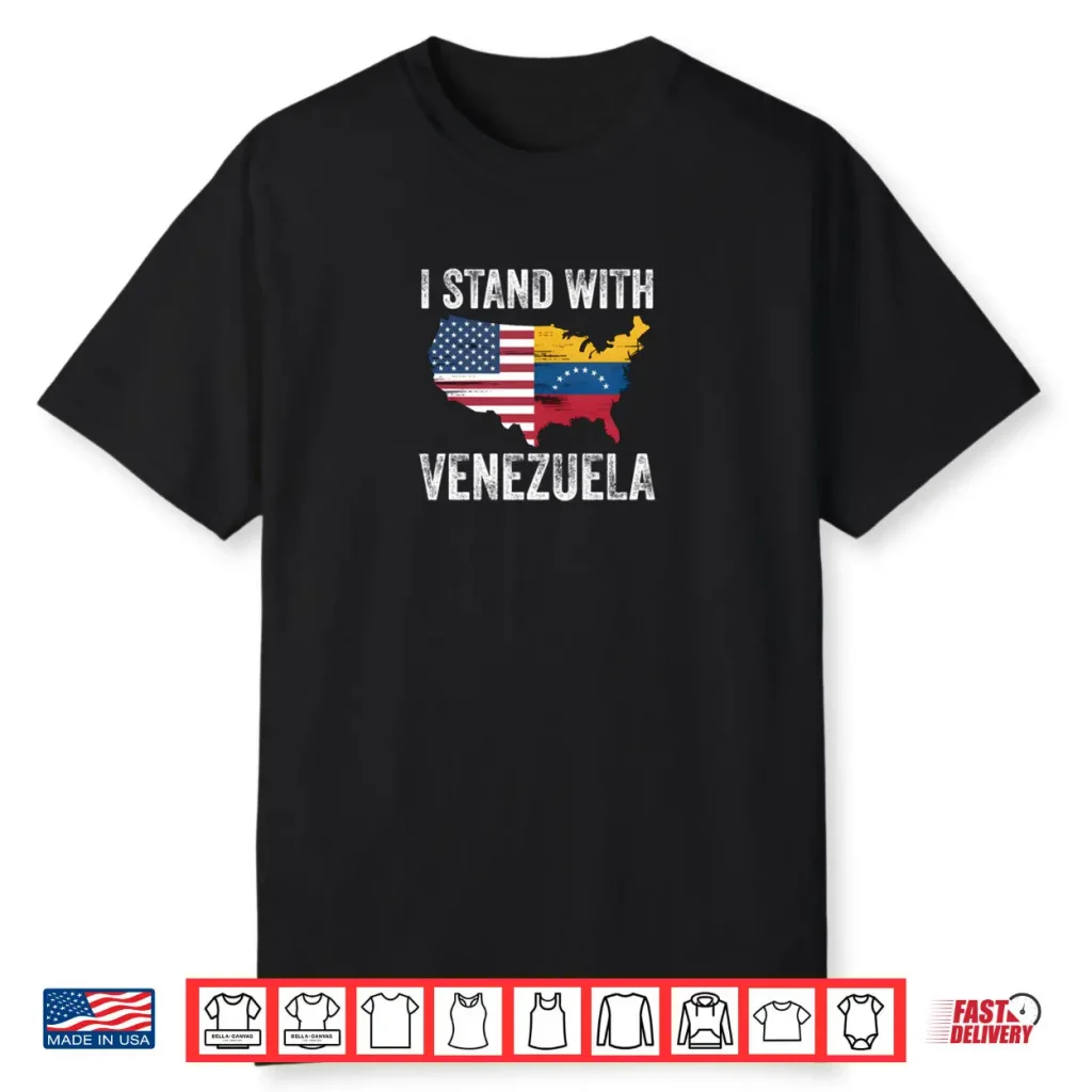 I Stand with Venezuela Vintage Flag Support Shirt