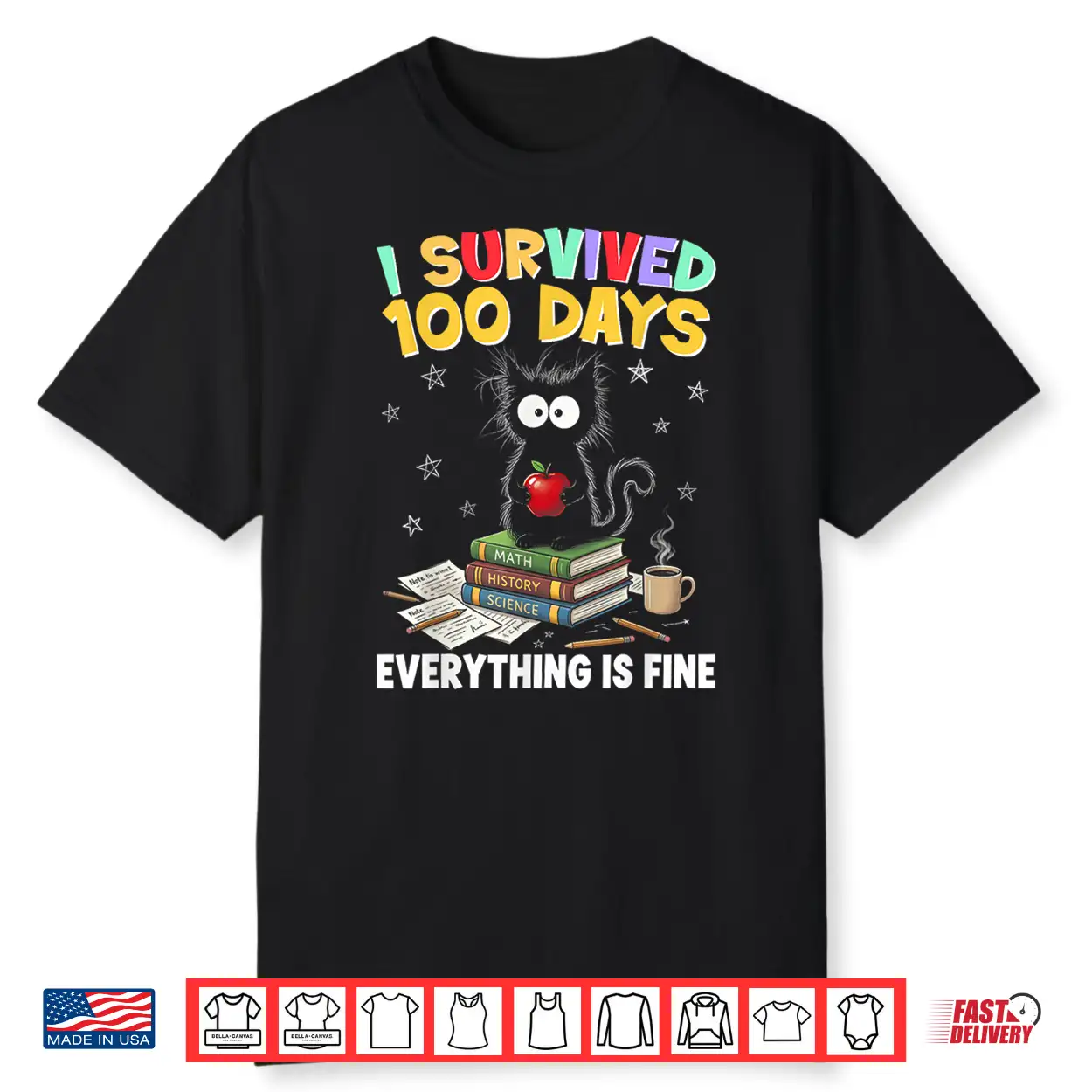I Survived 100 Days Of School Teacher & Kids Shirt