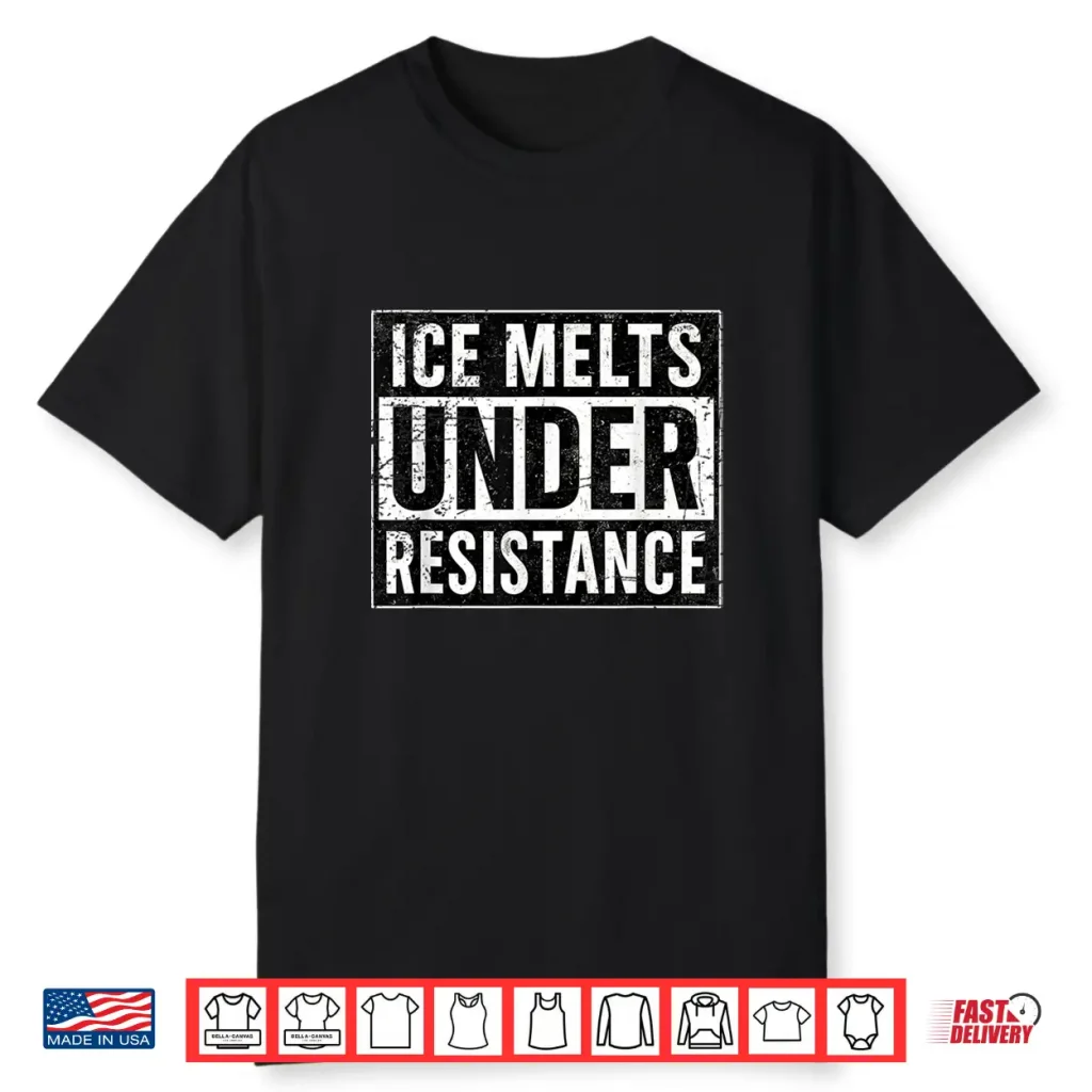 Ice Bold Statement Protest Distressed Graphic Shirt Shirt