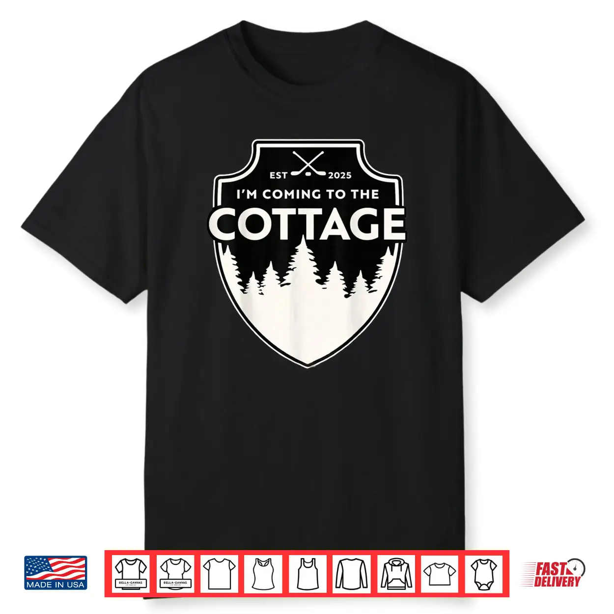 I’m Coming to The Cottage Vintage Cabin & Lake Life Hookey Shirt