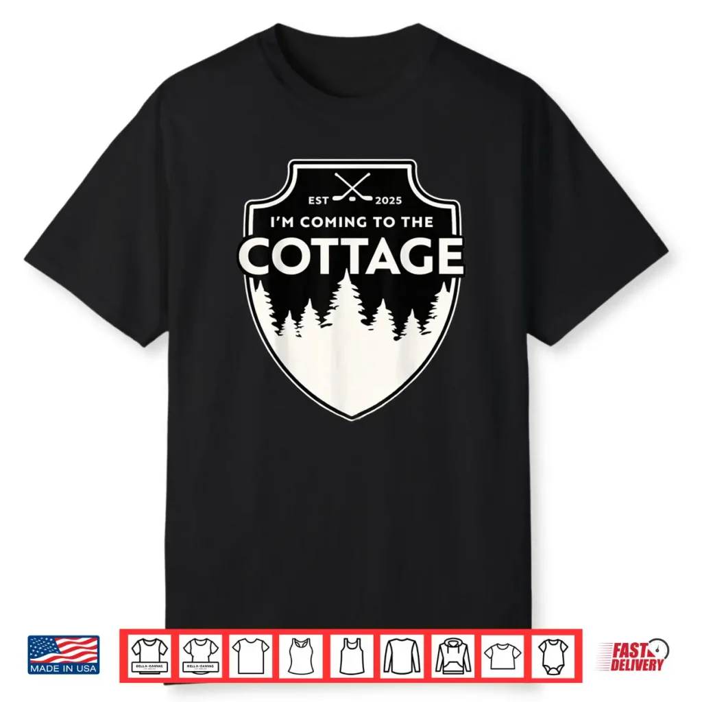 I’m Coming to The Cottage Vintage Cabin & Lake Life Hookey Shirt