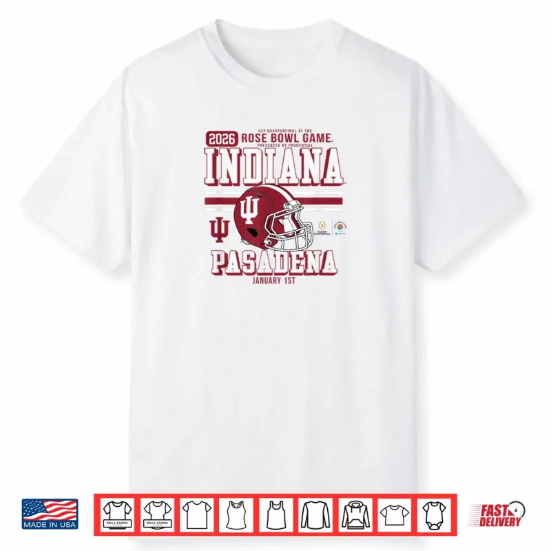 Indiana Hoosiers Rose Bowl 2025 2026 CFP Quarterfinal Gray Shirt