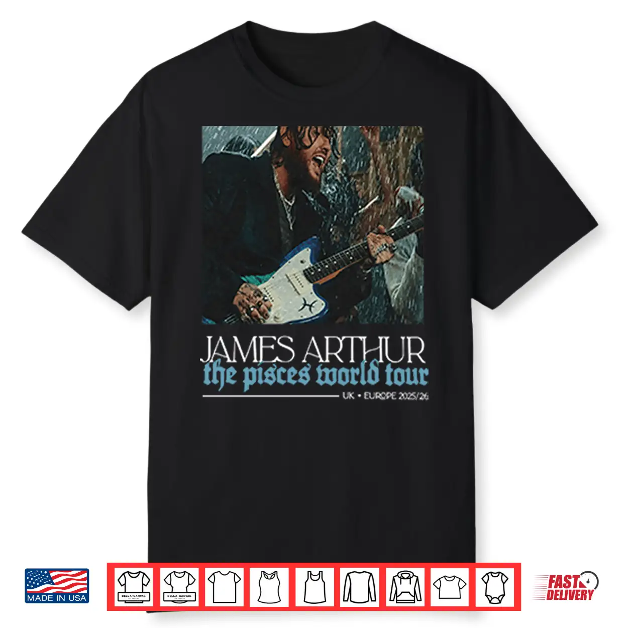 James Arthur The Pisces World Tour Shirt
