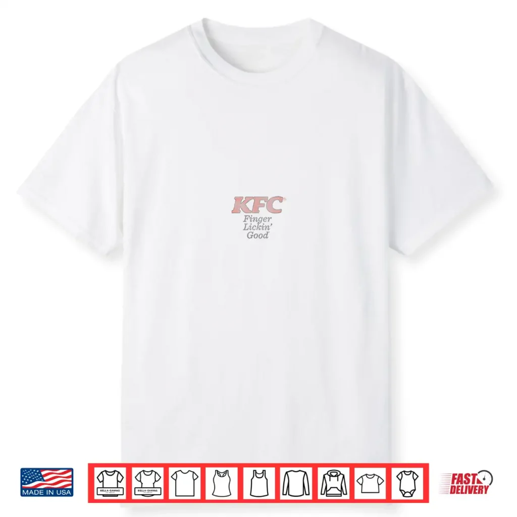 KFC Front and Back Vintage Finger Licking Good Meal Foodie Shirt 1 KFC Front and Back Vintage Finger Licking Good Meal Foodie Shirt