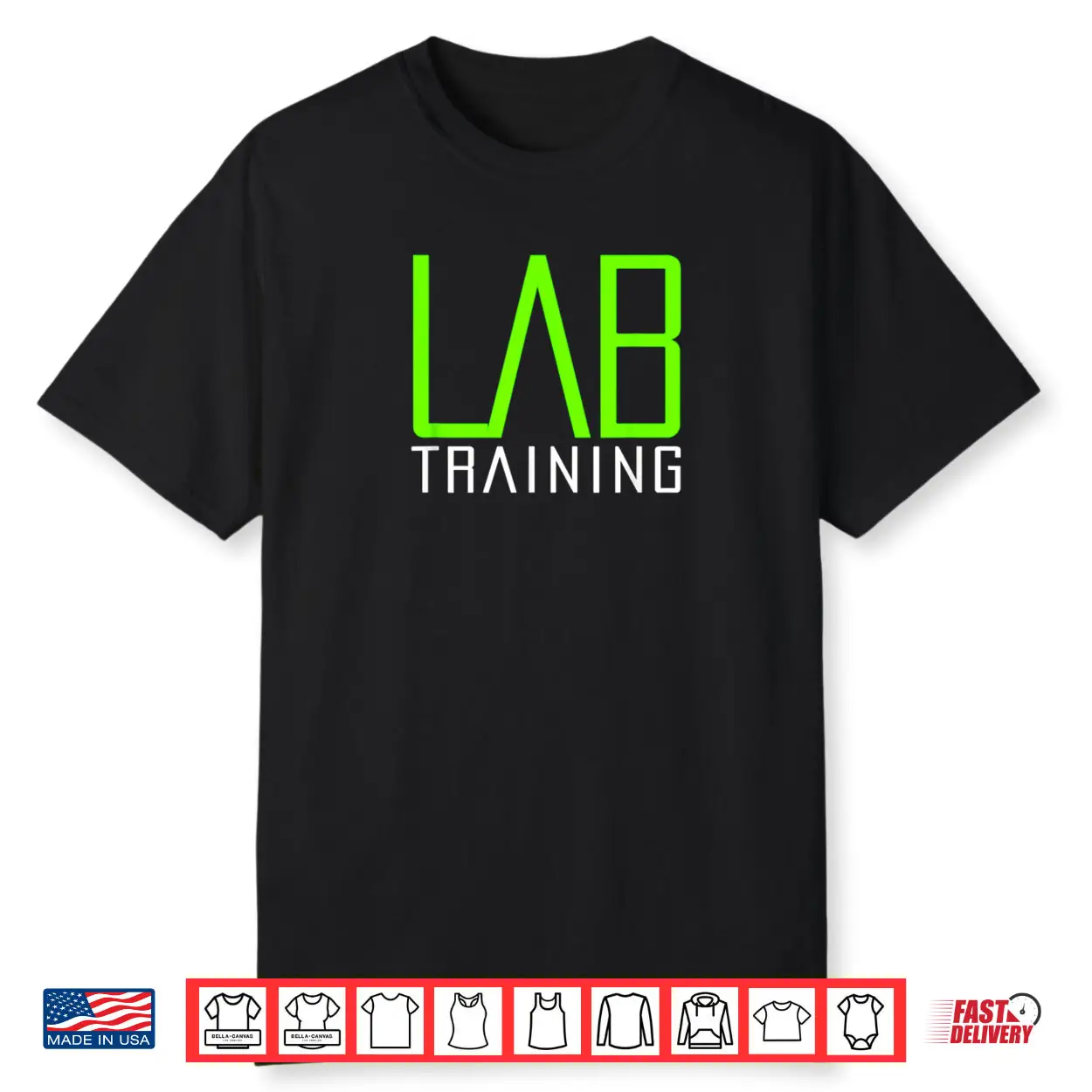 LAB Training Gym Strength Training Workout Muscle Building Shirt