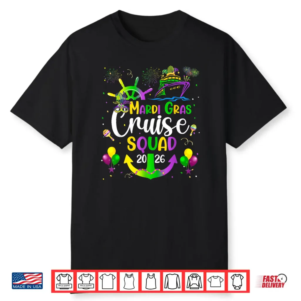 Mardi Gras Cruise 2026 Ship Family Matching Tripp Costume Shirt