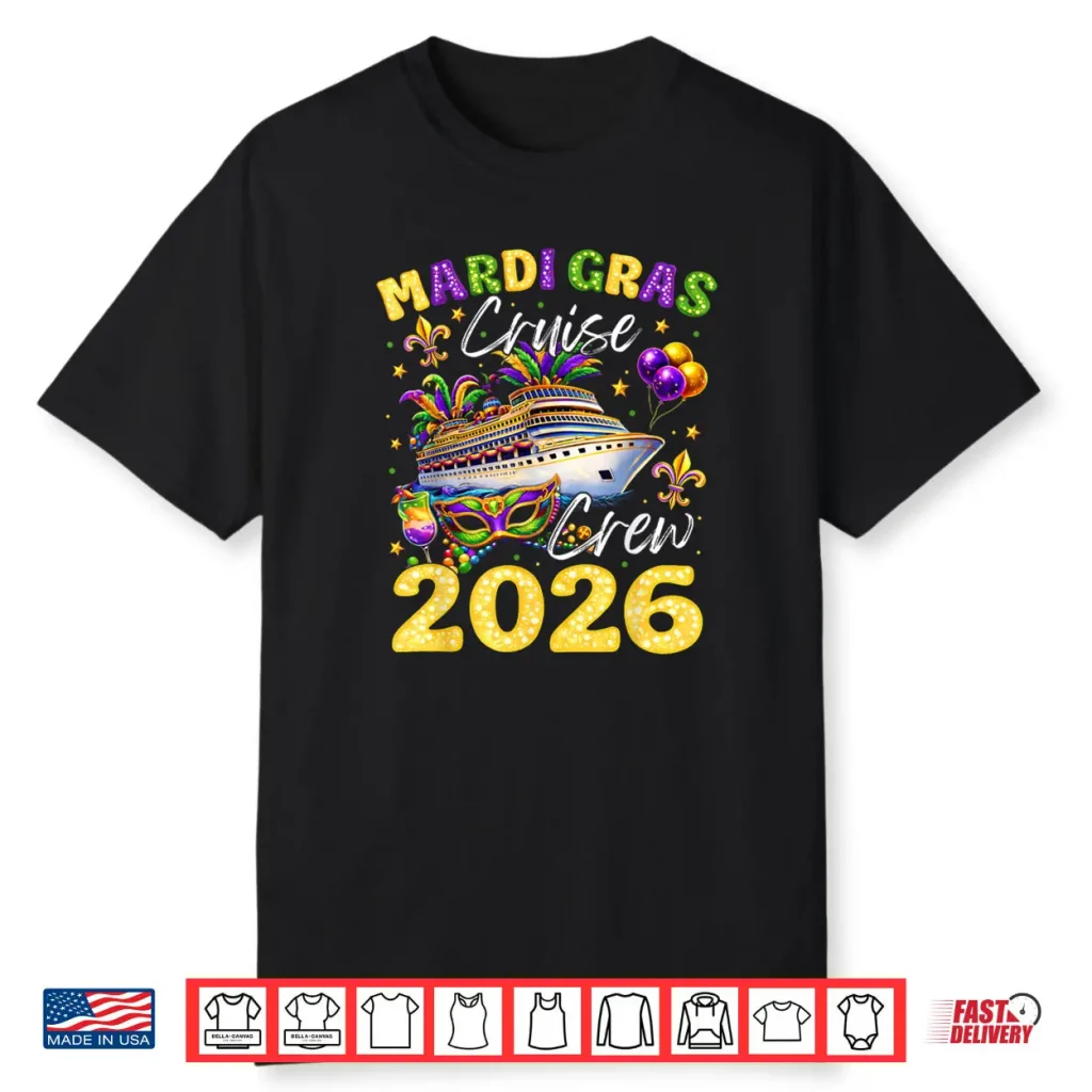 Mardi Gras Cruise Crew 2026 Trip New Orleans Family Matching Shirt
