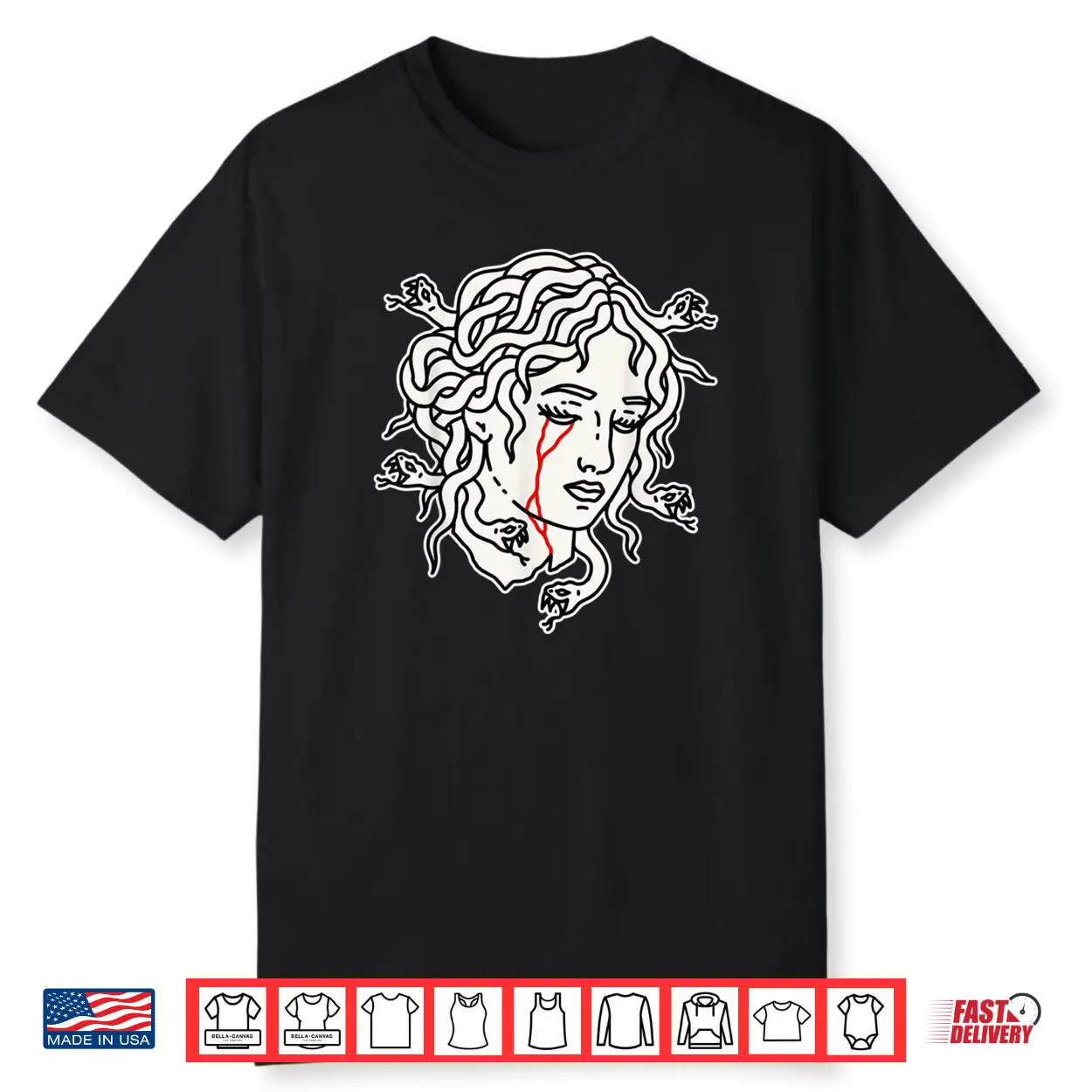 Medusa Head Tattoo Flash Shirt