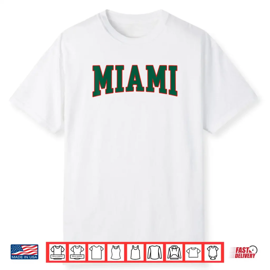 Miami Throwback Design Print Classic Shirt 1 Miami Throwback Design Print Classic Shirt