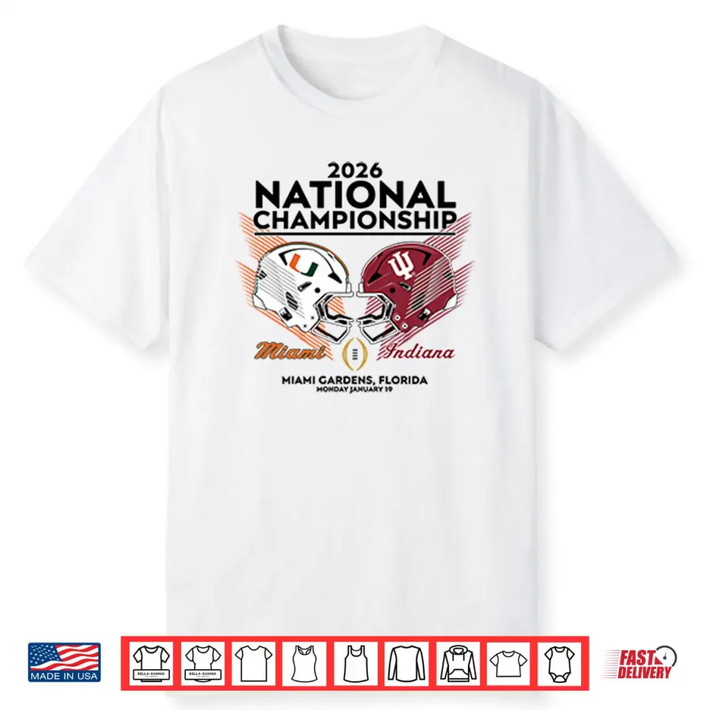 Miami Vs Indiana CFP National Championship 2026 Shirt