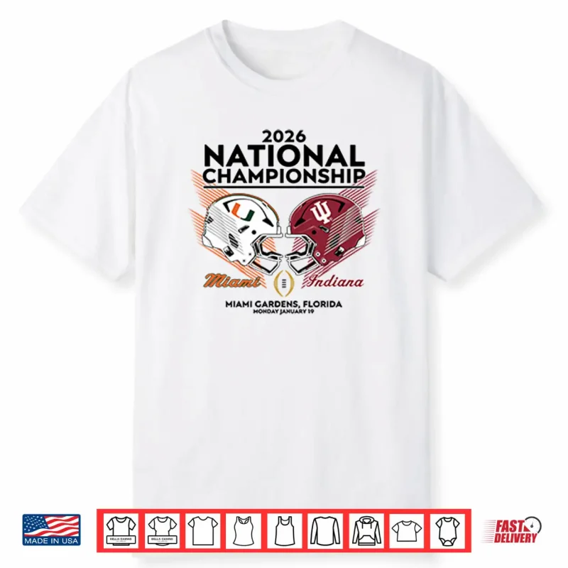 Miami Vs Indiana CFP National Championship 2026 Shirt