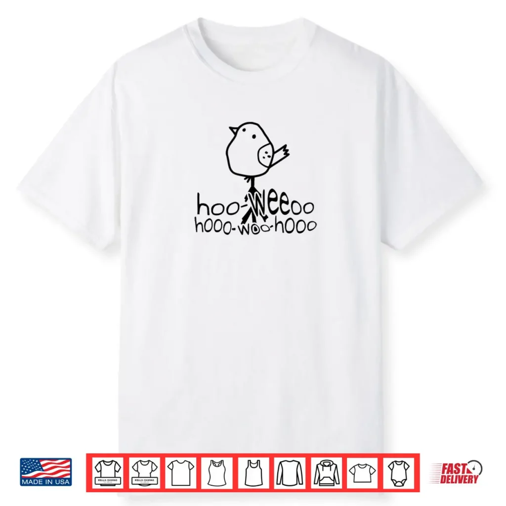 Minimalist Line Art Birdsong Morning Dove Doodle Shirt