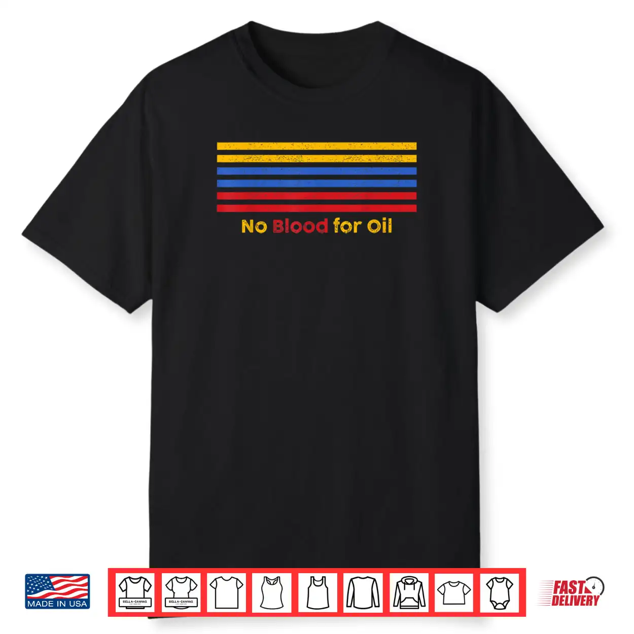 No Blood for Oil Protest Slogan Statement Shirt