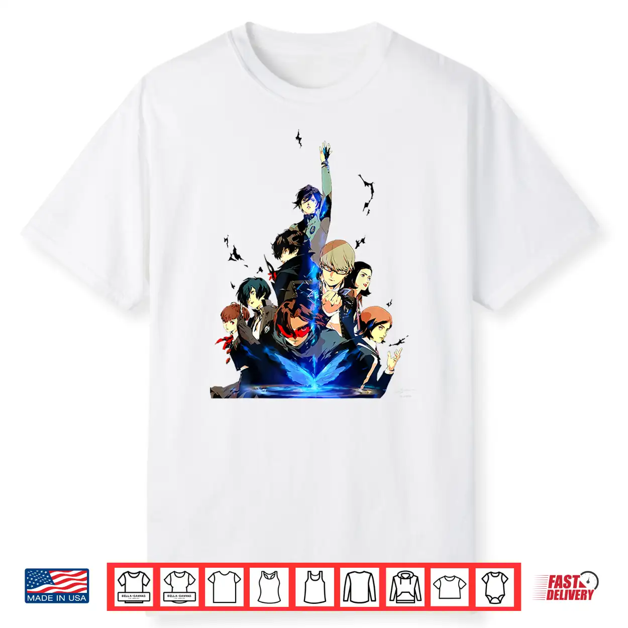 Persona 30Th Anniversary Key Art (White Logo) Atlus Shirt