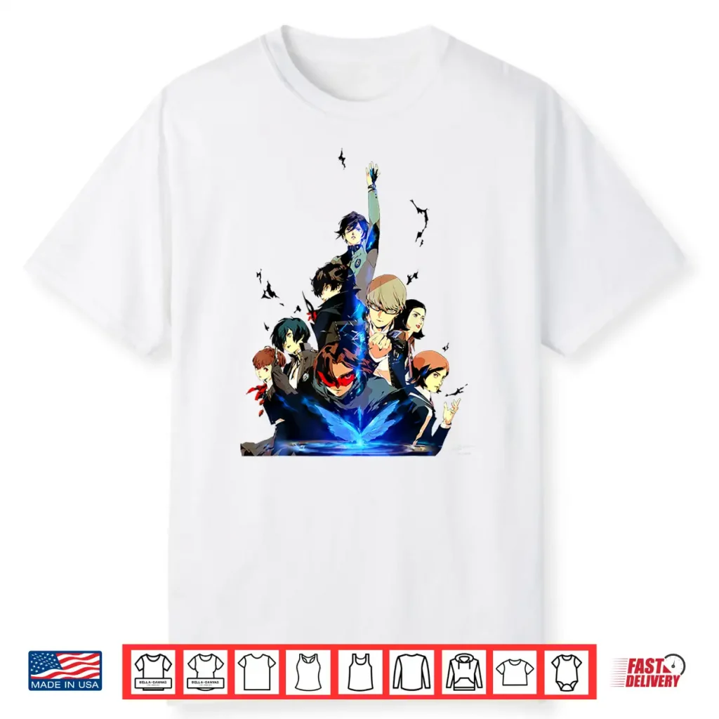 Persona 30Th Anniversary Key Art (White Logo) Atlus Shirt