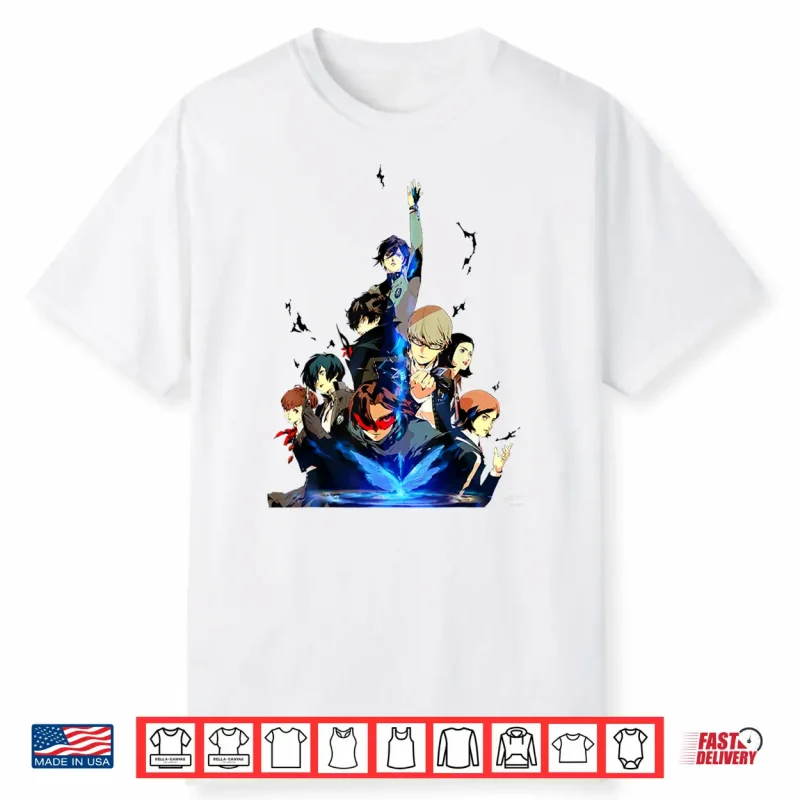 Persona 30Th Anniversary Key Art (White Logo) Atlus Shirt