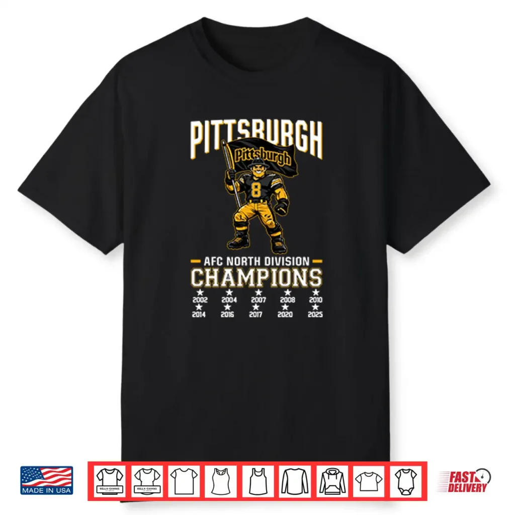 Pittsburgh Football 2025 AFC North Division Champs Shirt 1 Pittsburgh Football 2025 AFC North Division Champs Shirt