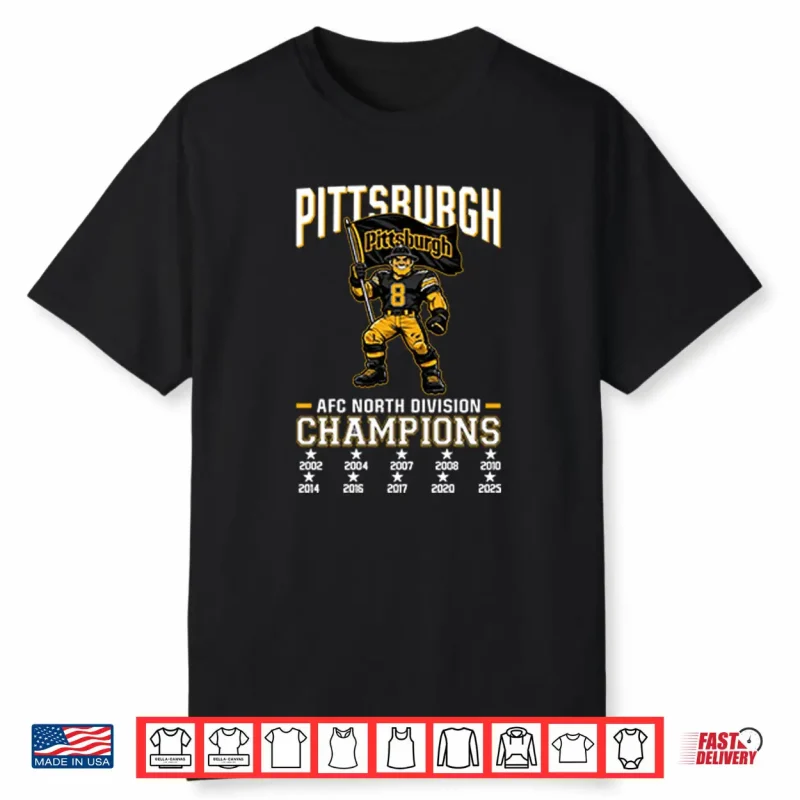 Pittsburgh Football 2025 AFC North Division Champs Shirt