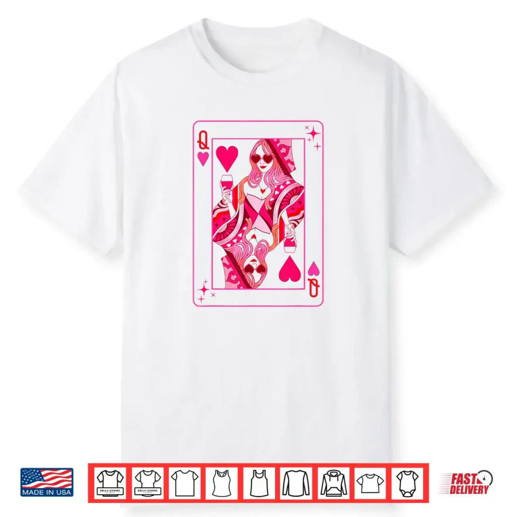 Queen of Hearts Valentine Her Mother Mom Bachelorette Party Shirt