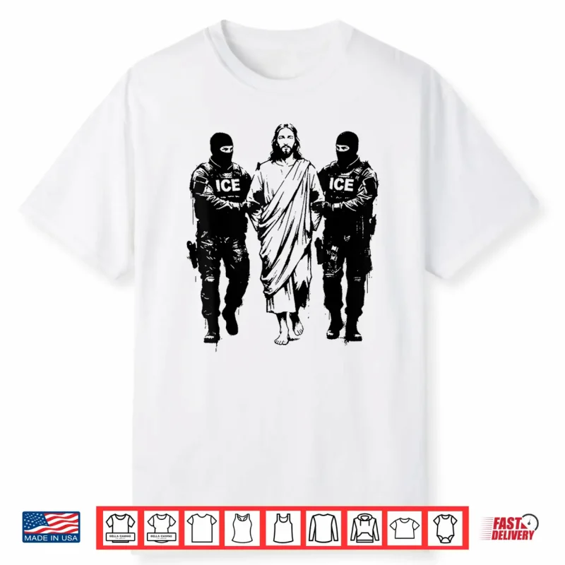 Resist Ice Jesus Solidarity Immigrant Rights Art Shirt