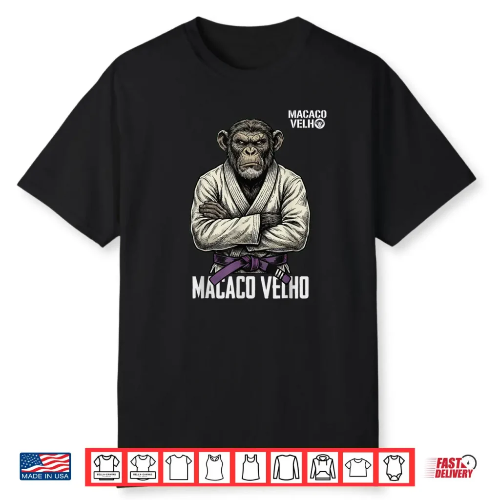 Seasoned Grappler BJJ Purple Belt Monkey Brazilian Jiu Jitsu Shirt