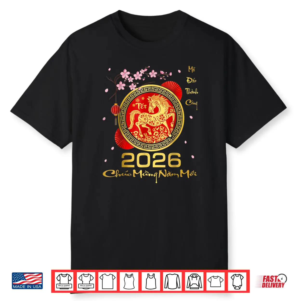 TET 2026 Year of The Horse Vietnamese Lunar New Year 2026 Shirt