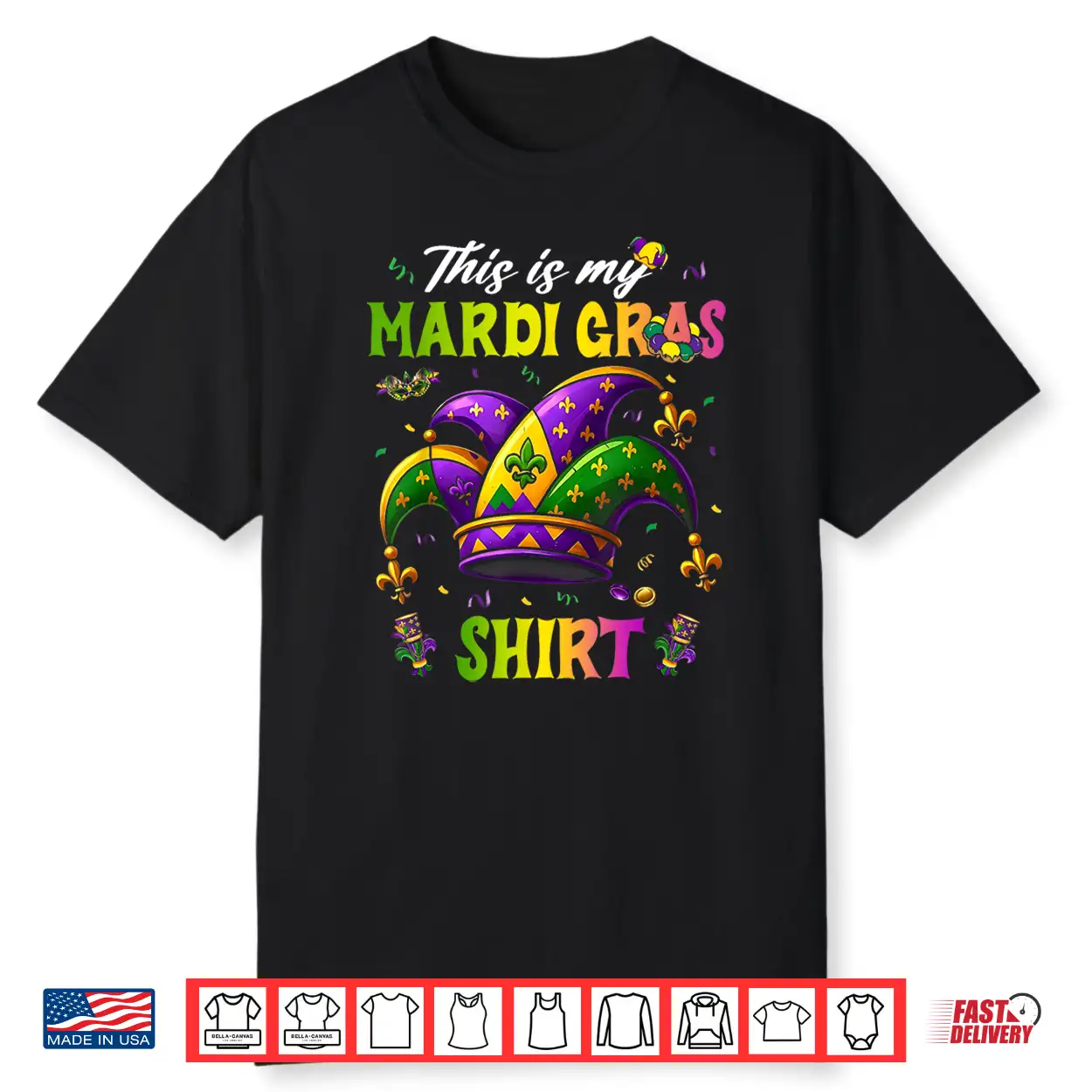 This Is My Mardi Gras Shirt Funny Outfit Men Women Kids Shirt