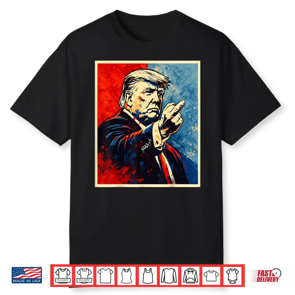 Trump Middle Finger 2026 Meme Vintage Funny Shirt