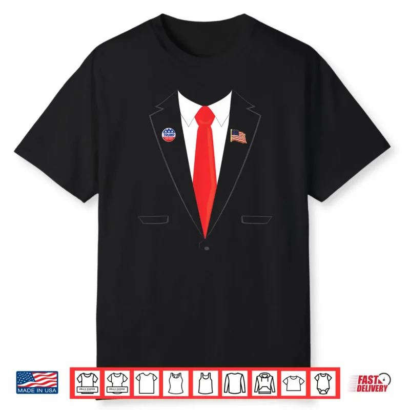 Tuxedo Suit Presidents day shirt Trump Pin Costume Shirt