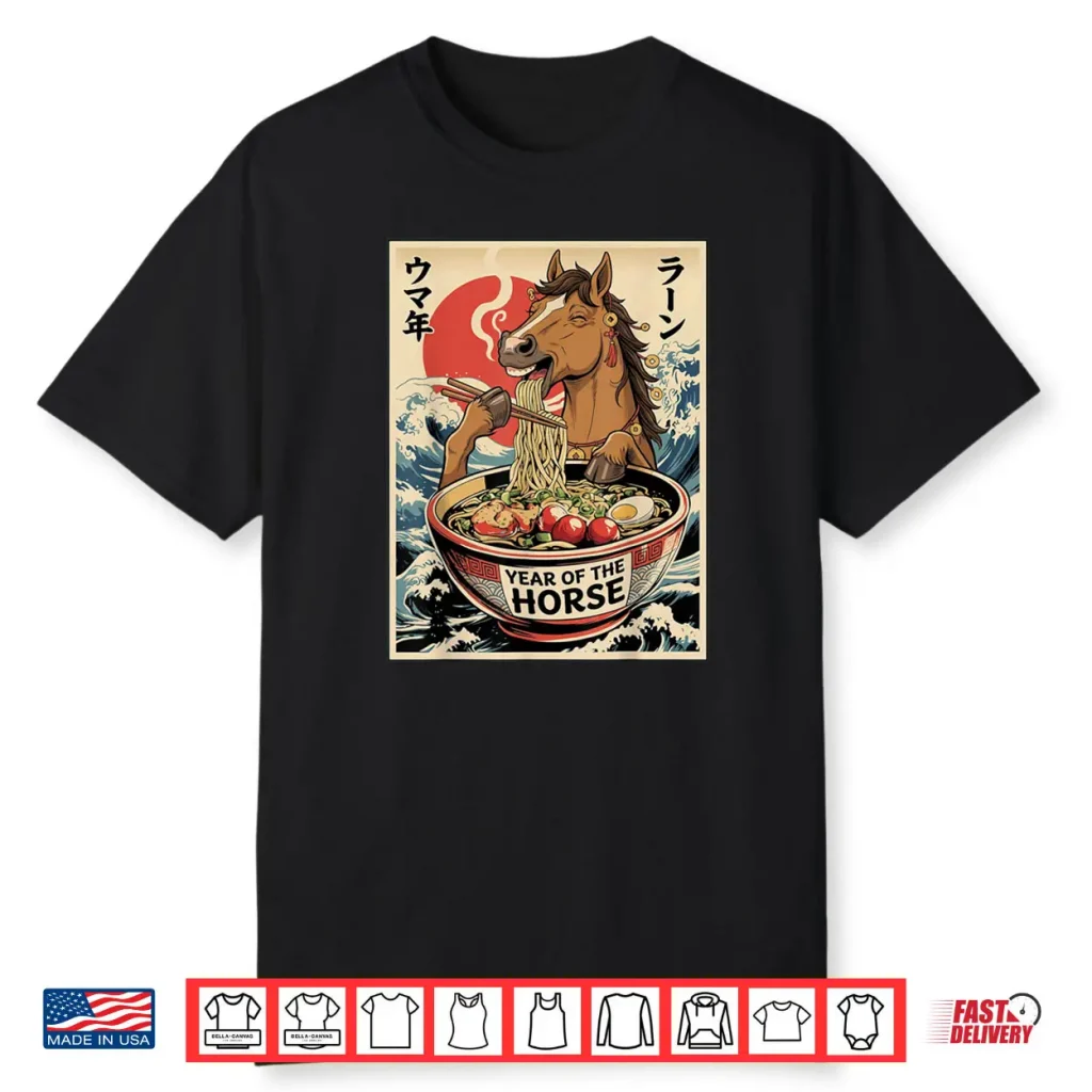 Zodiac Chinese New Year of The Horse 2026 Ramen Shirt 1 Zodiac Chinese New Year of The Horse 2026 Ramen Shirt