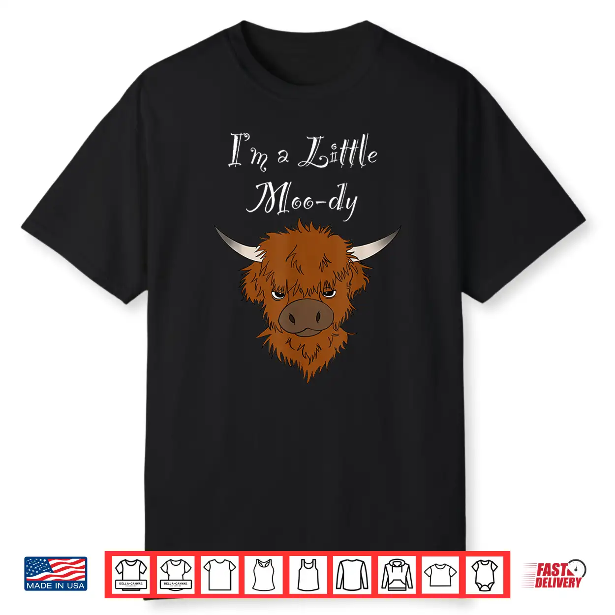 Cute Moody Highland Cow Shirt Cute Moody Highland Cow Shirt