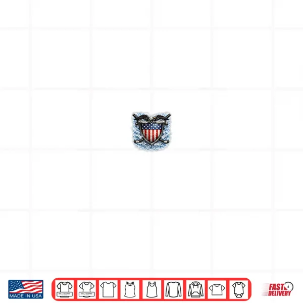 American Ice Hockey Player With Flag Snow Burst Shirt 4 Design American Ice Hockey Player With Flag Snow Burst Shirt