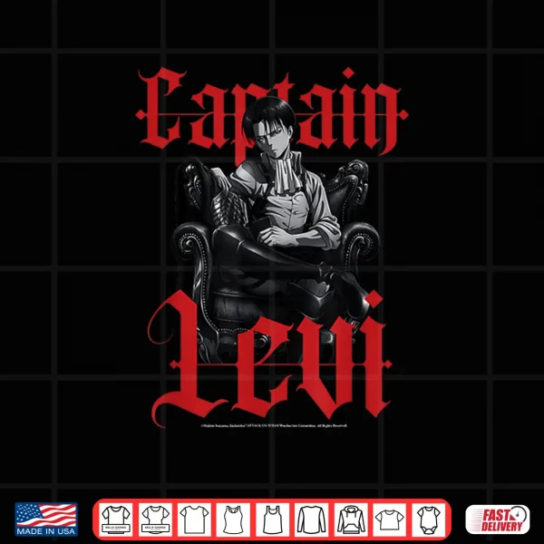 Design Attack On Titan Captain Levi Shirt