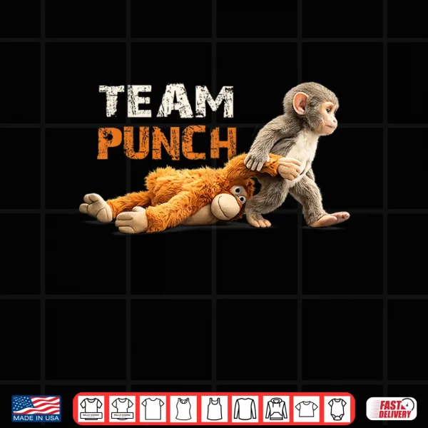 Design Baby Monkey Punch Team Punch Cute Animal Lover Shirt