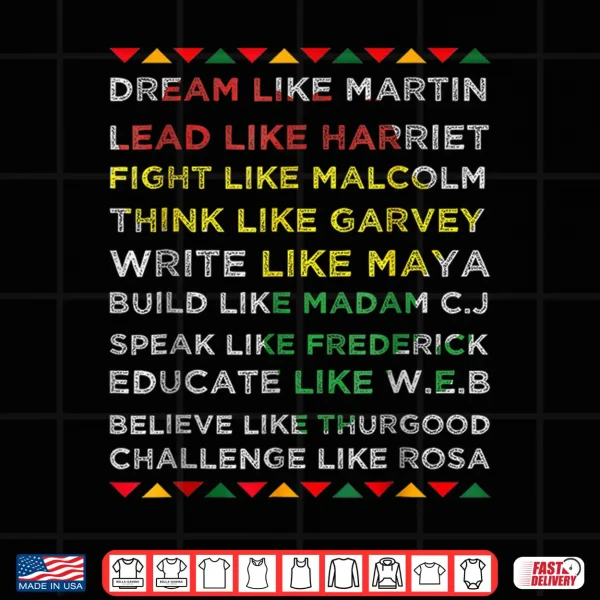 Design Black History Shirt Black History Month African American Shirt