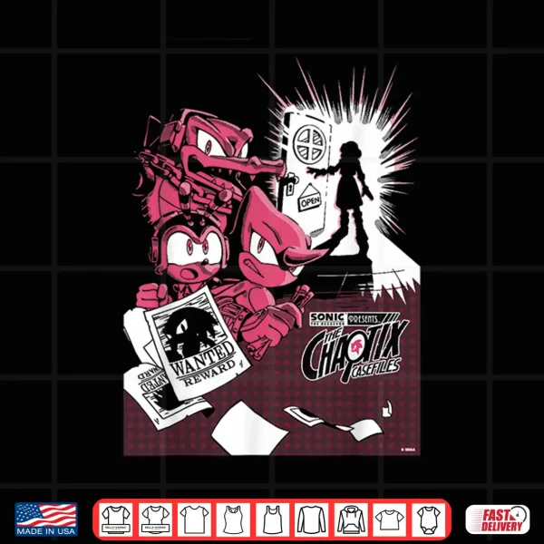 Design Chaotix Casefiles Episode One Retro Character Mystery Shirt